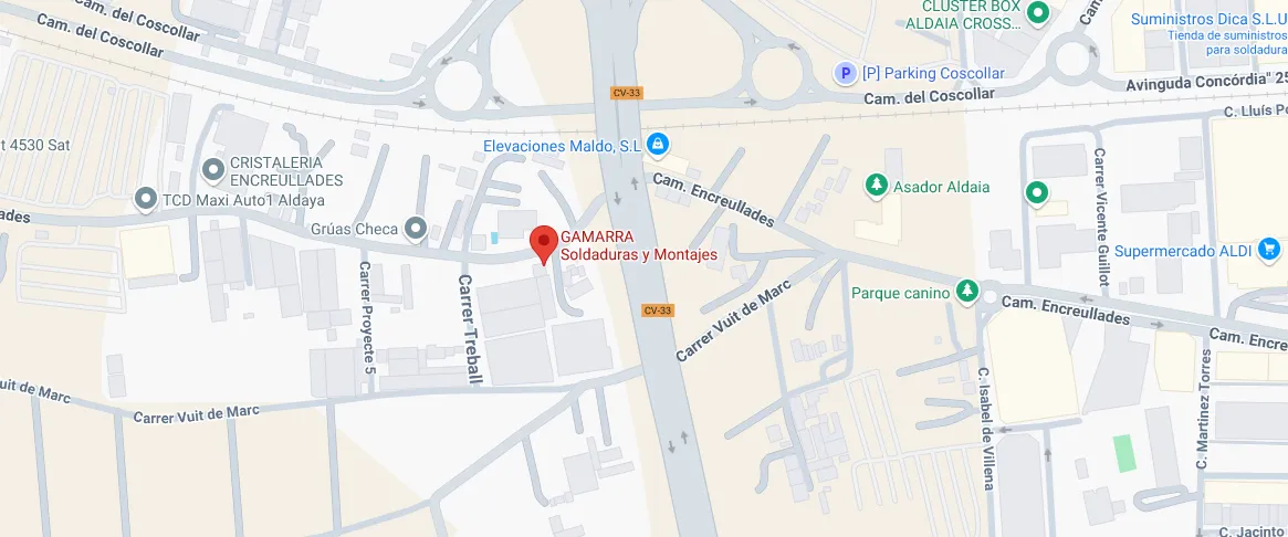 Google maps Gamarra Soldadura y Montajes